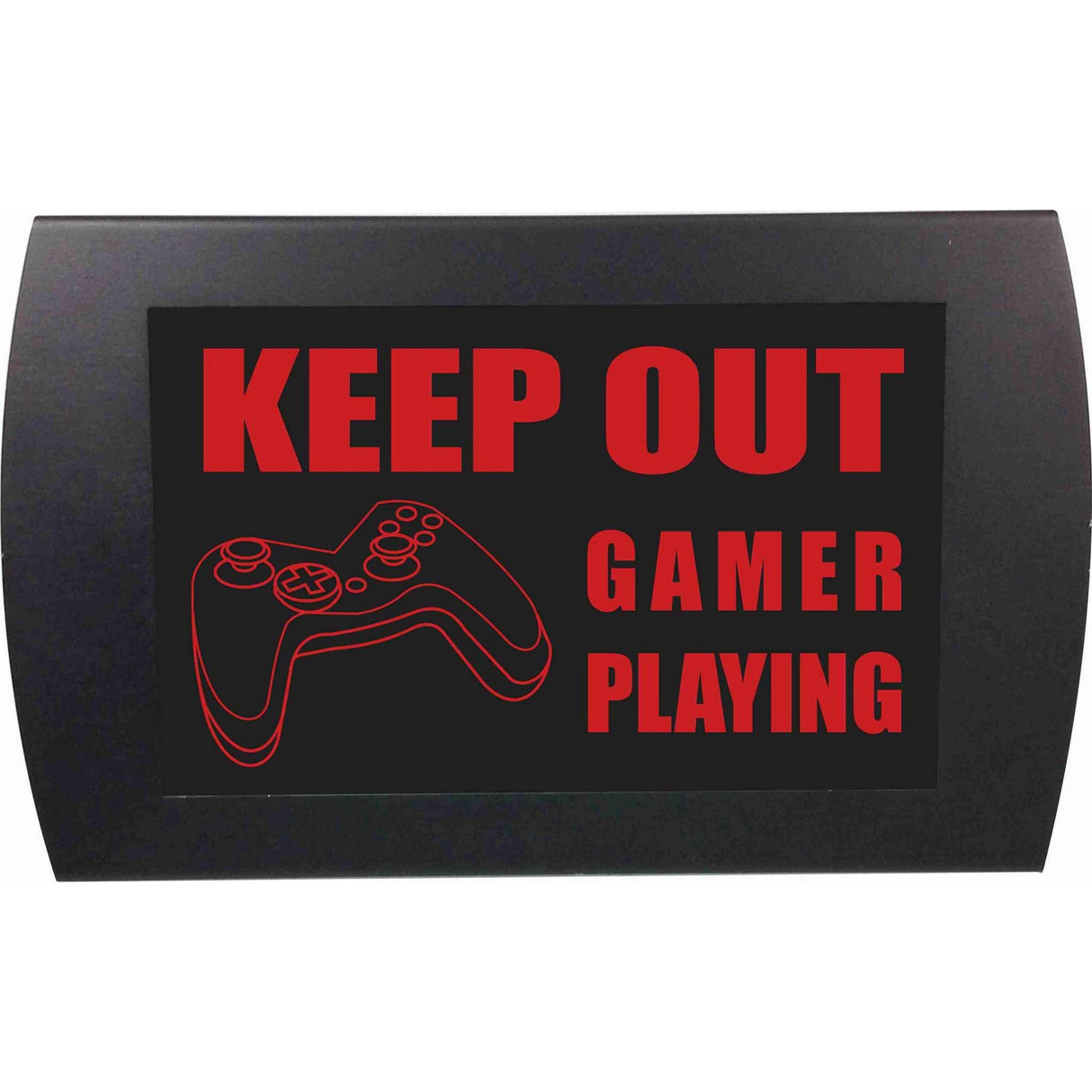 American Recorder "GAMER PLAYING" LED Lighted Sign, Red