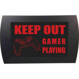 American Recorder OAS-2016M-RD "GAMER PLAYING" LED Lighted Sign, Red