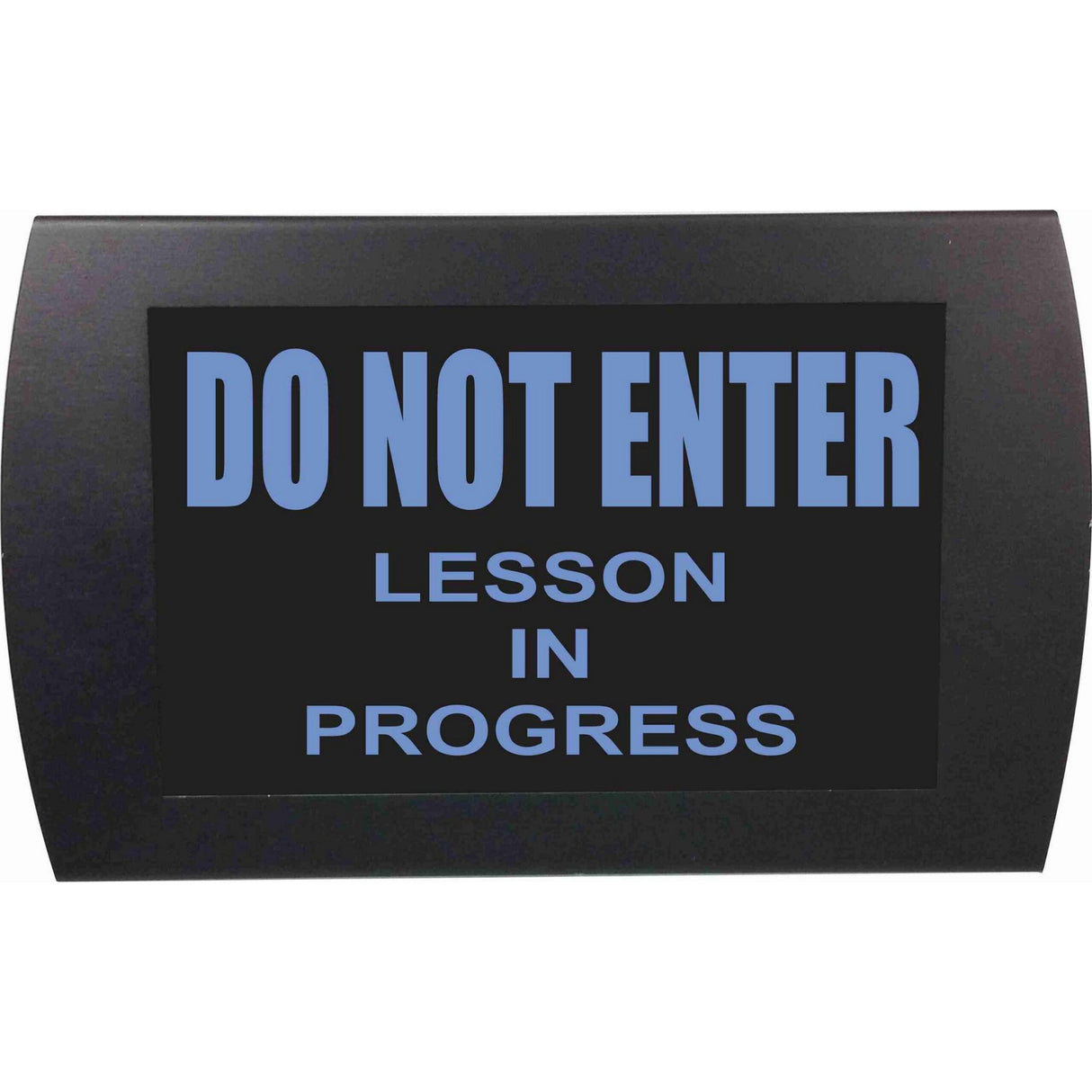 American Recorder OAS-2019M-BL "DO NOT ENTER - LESSON" LED Lighted Sign, Blue