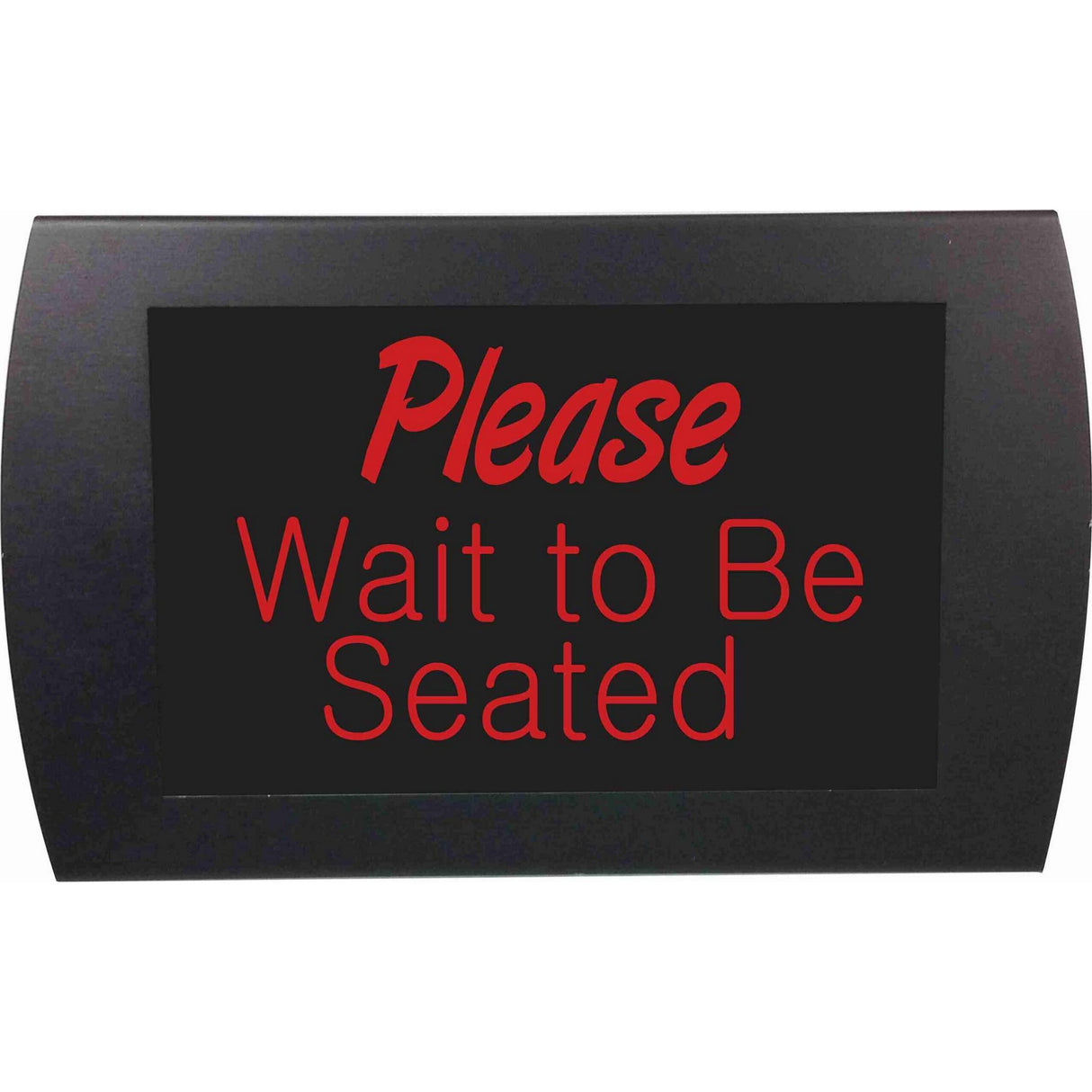 American Recorder "PLEASE WAIT TO BE SEATED" LED Lighted Sign, Red