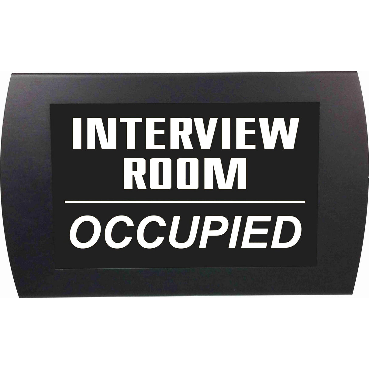 American Recorder Technologies OAS-2055M "INTERVIEW ROOM OCCUPIED" LED Lighted Sign, White