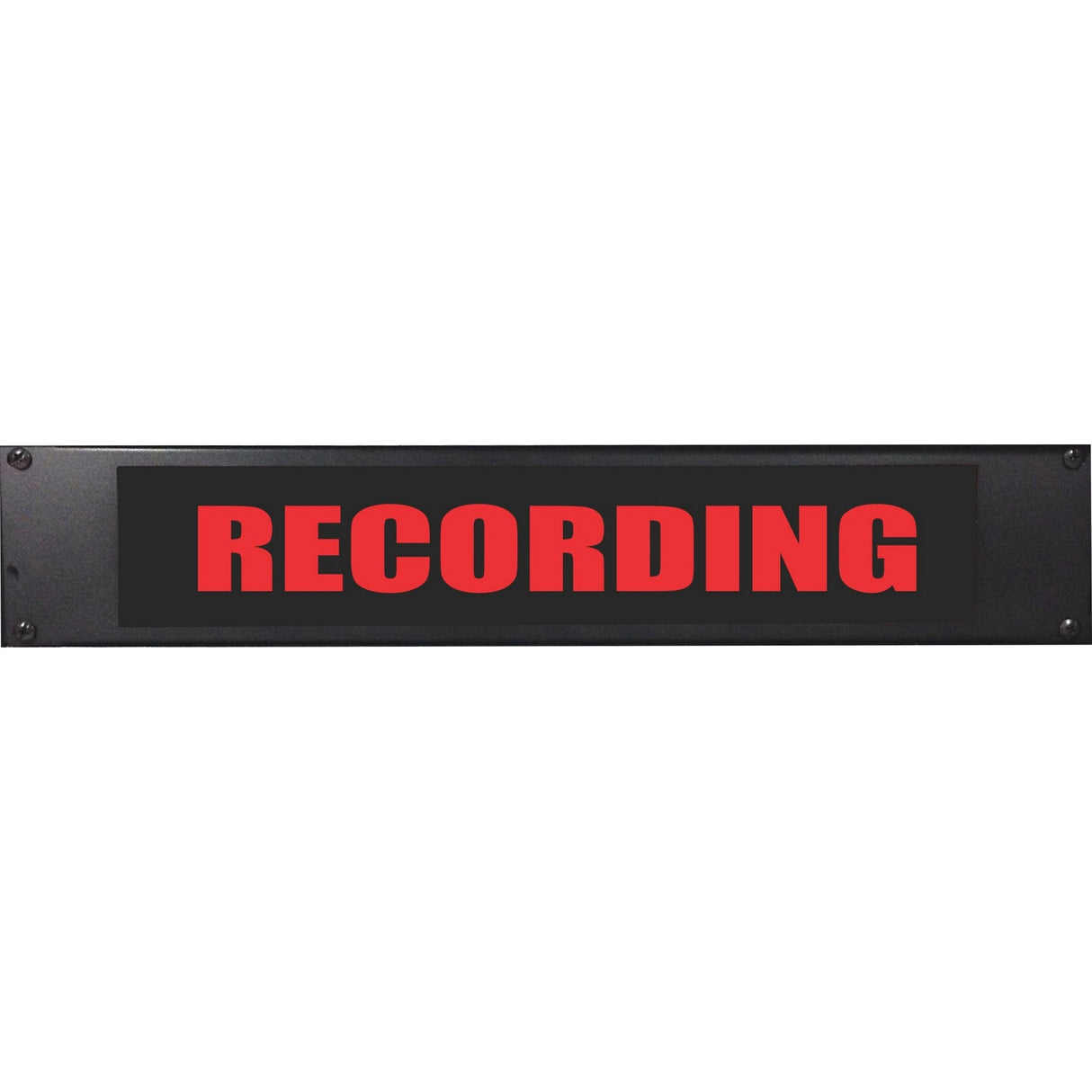 American Recorder OAS-4002RD "RECORDING" 2U Rackmount LED Lighted Sign, Red