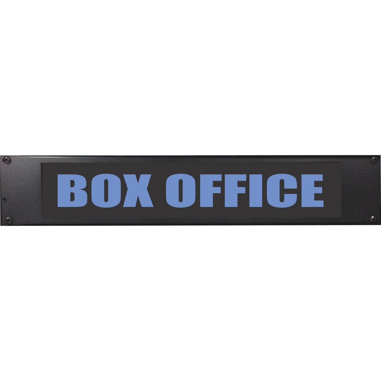 American Recorder OAS-4004BL "BOX OFFICE" 2U Rackmount LED Lighted Sign, Blue