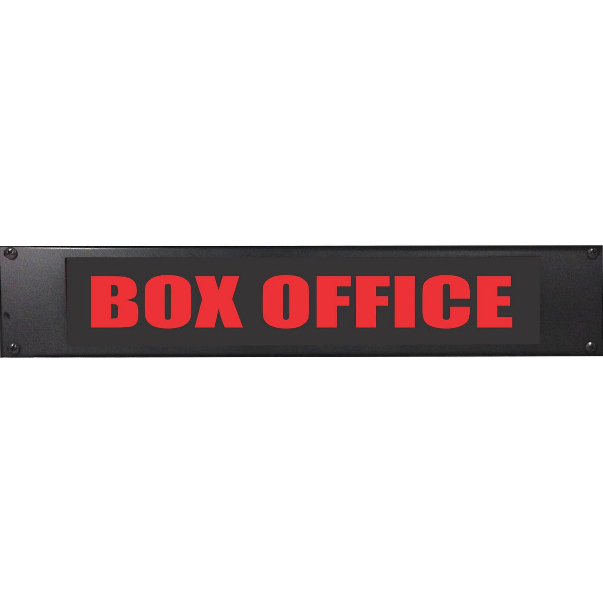 American Recorder OAS-4004RD "BOX OFFICE" 2U Rackmount LED Lighted Sign, Red