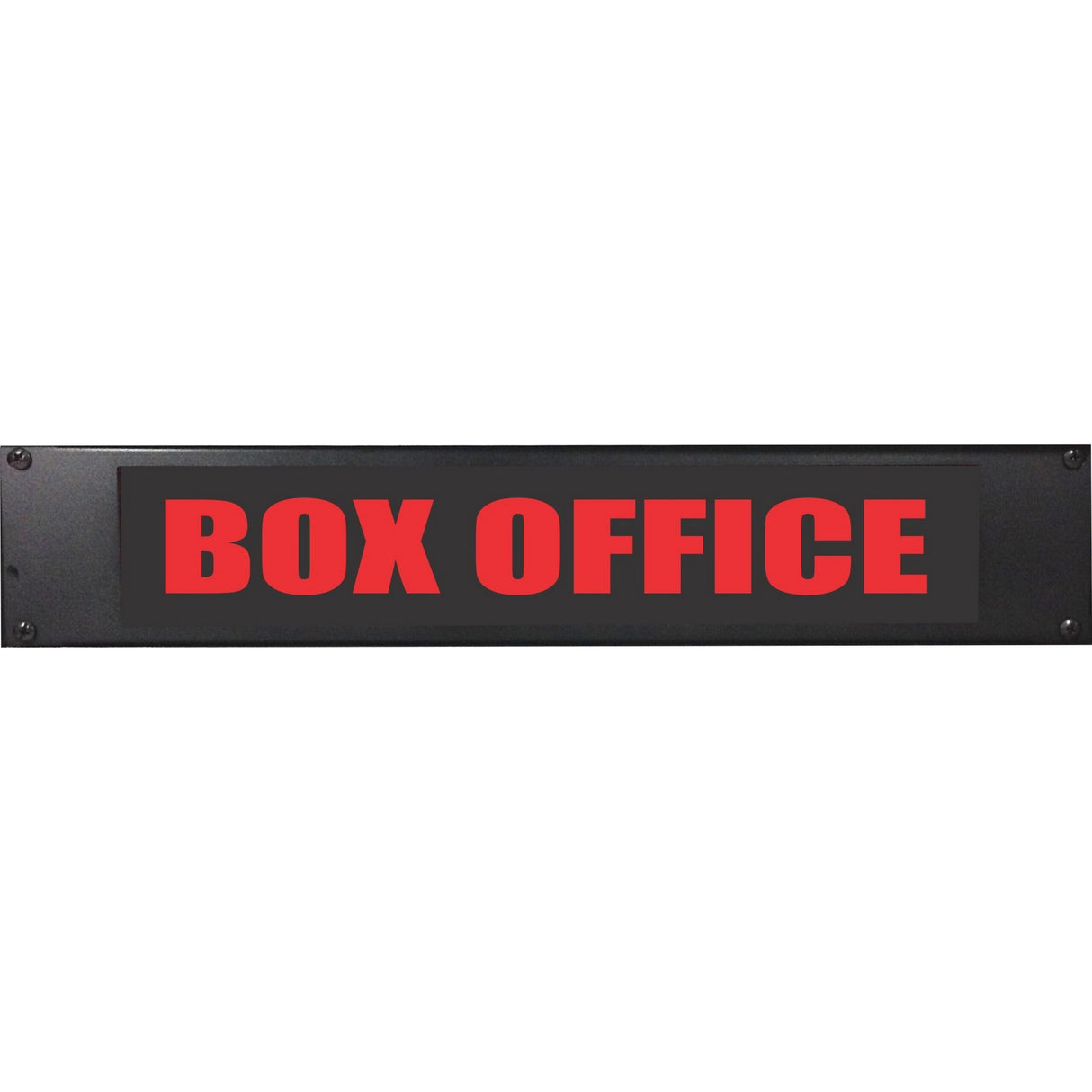 American Recorder "BOX OFFICE" 2U Rackmount LED Lighted Sign, Red