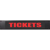 American Recorder ’TICKETS’ 2U Rackmount LED Lighted Sign Red