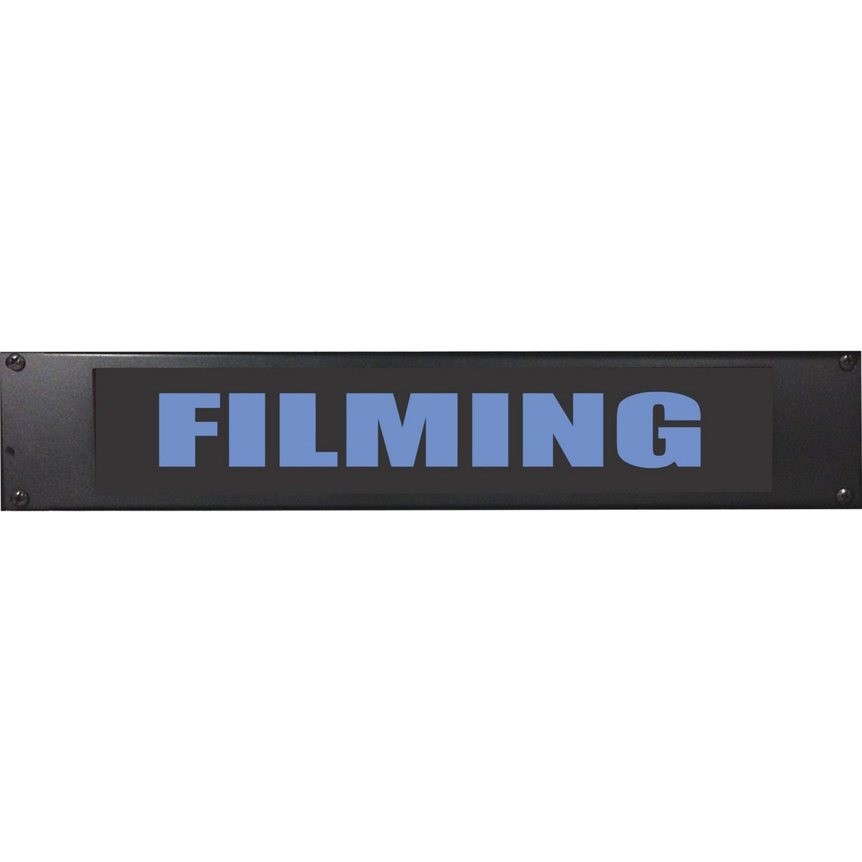 American Recorder OAS-4006BL "FILMING" 2U Rackmount LED Lighted Sign, Blue