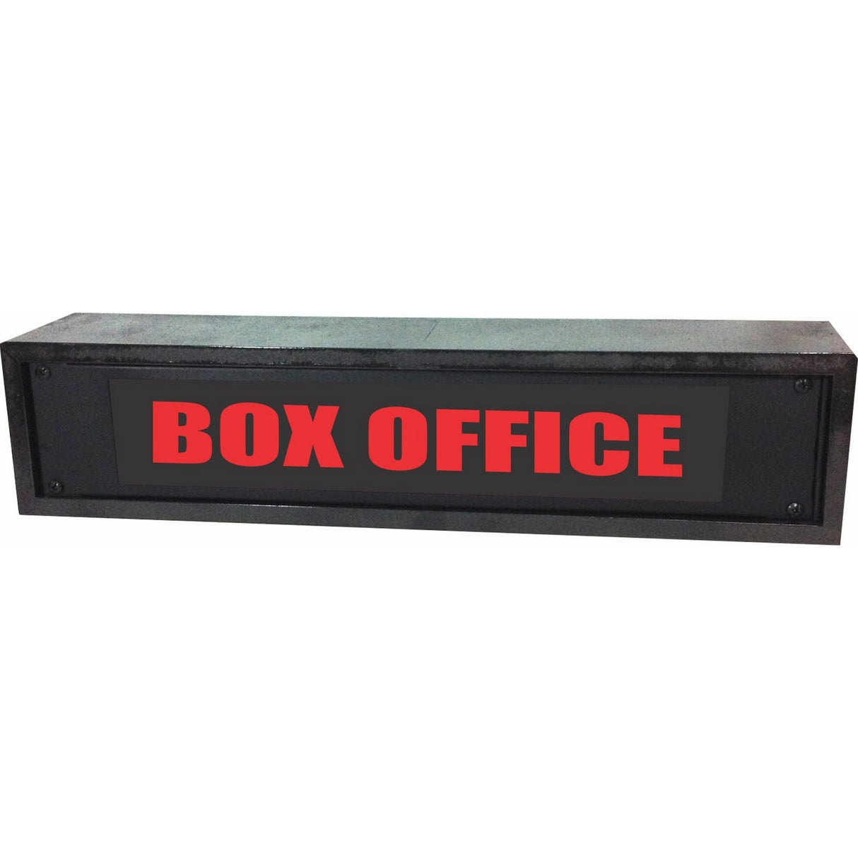 American Recorder OAS-4054RD "BOX OFFICE" 2U Rackmount LED Lighted Sign with Enclosure, Red