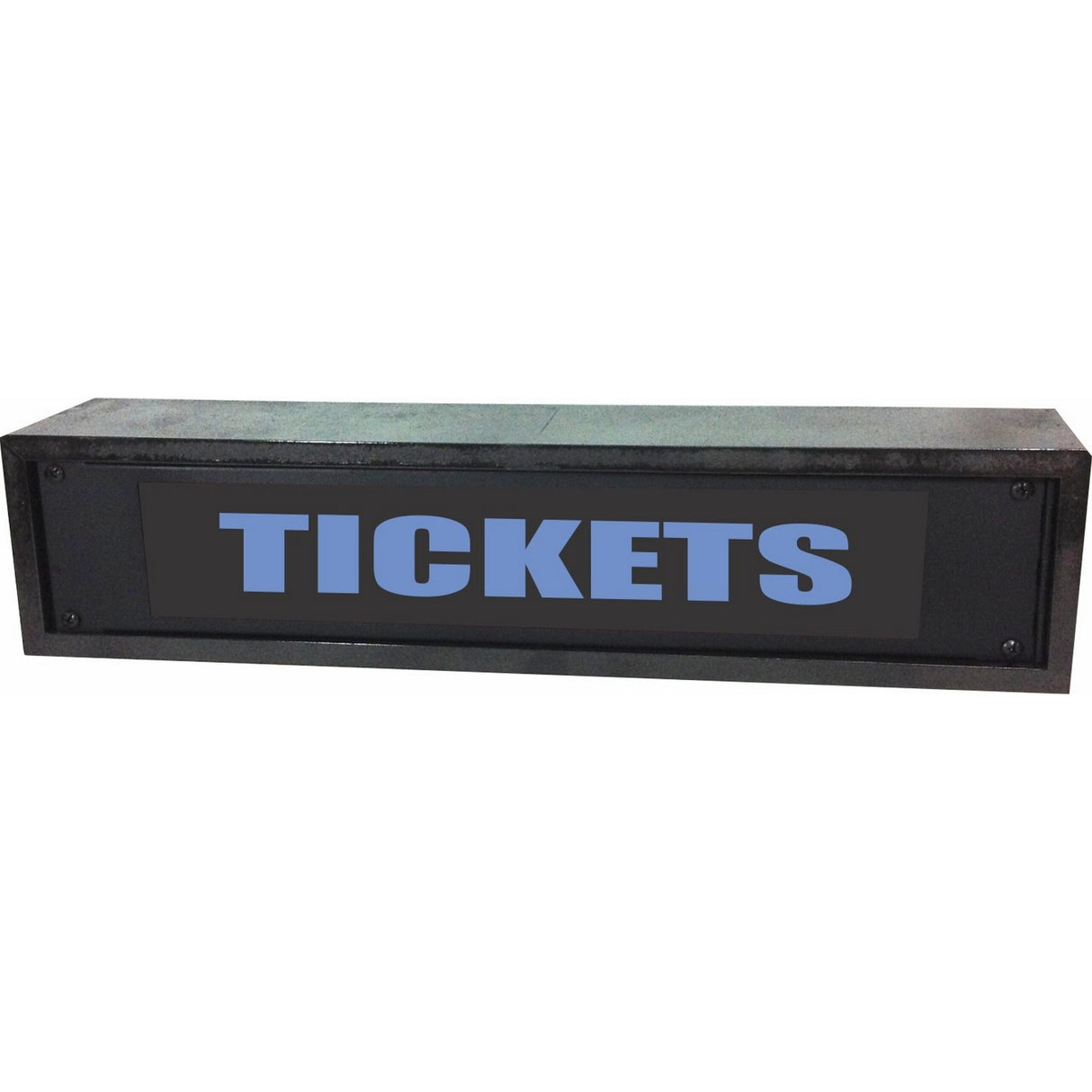 American Recorder OAS-4055BL "TICKETS" 2U Rackmount LED Lighted Sign with Enclosure, Blue