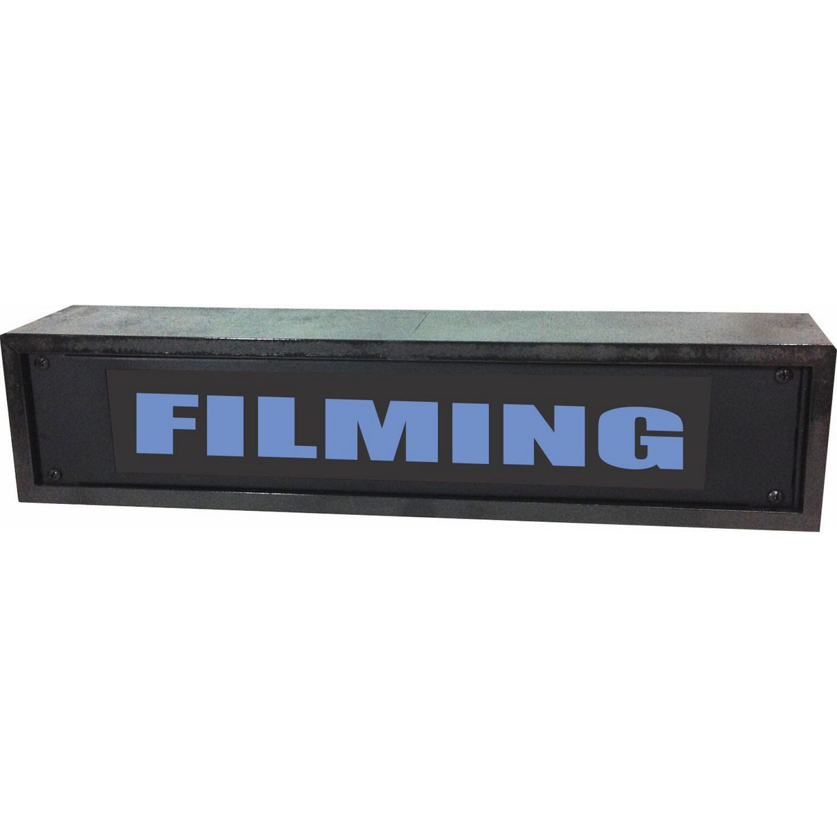 American Recorder OAS-4056BL "FILMING" 2U Rackmount LED Lighted Sign with Enclosure, Blue