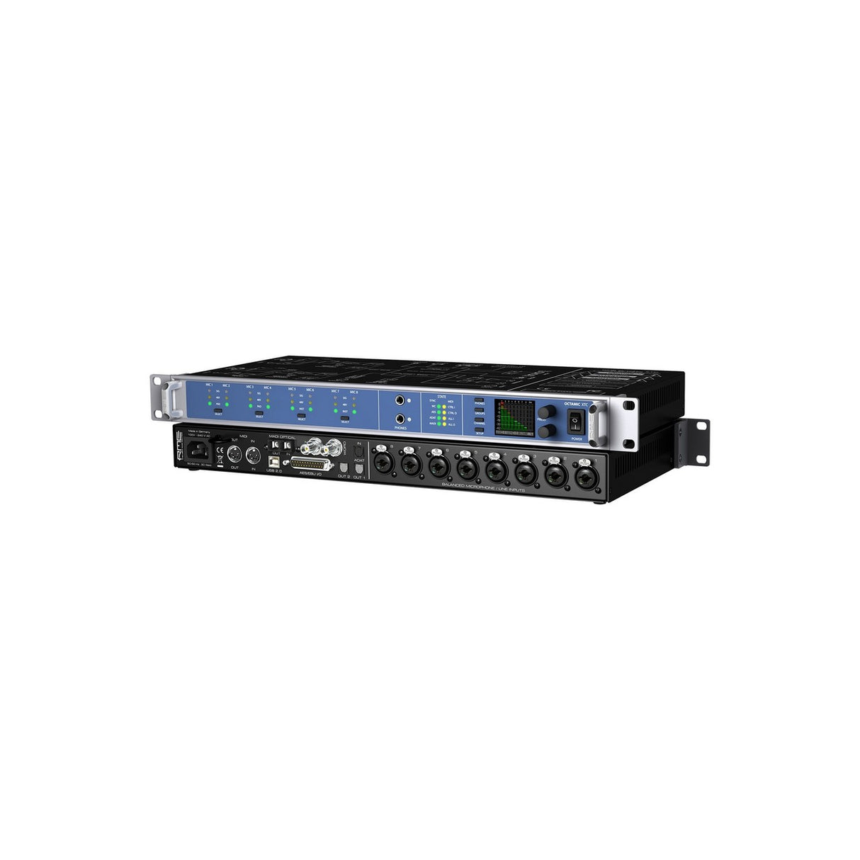 RME OctaMic XTC | 8 Channel 24 Bit Remote Controllable Microphone Preamp and USB Audio Interface