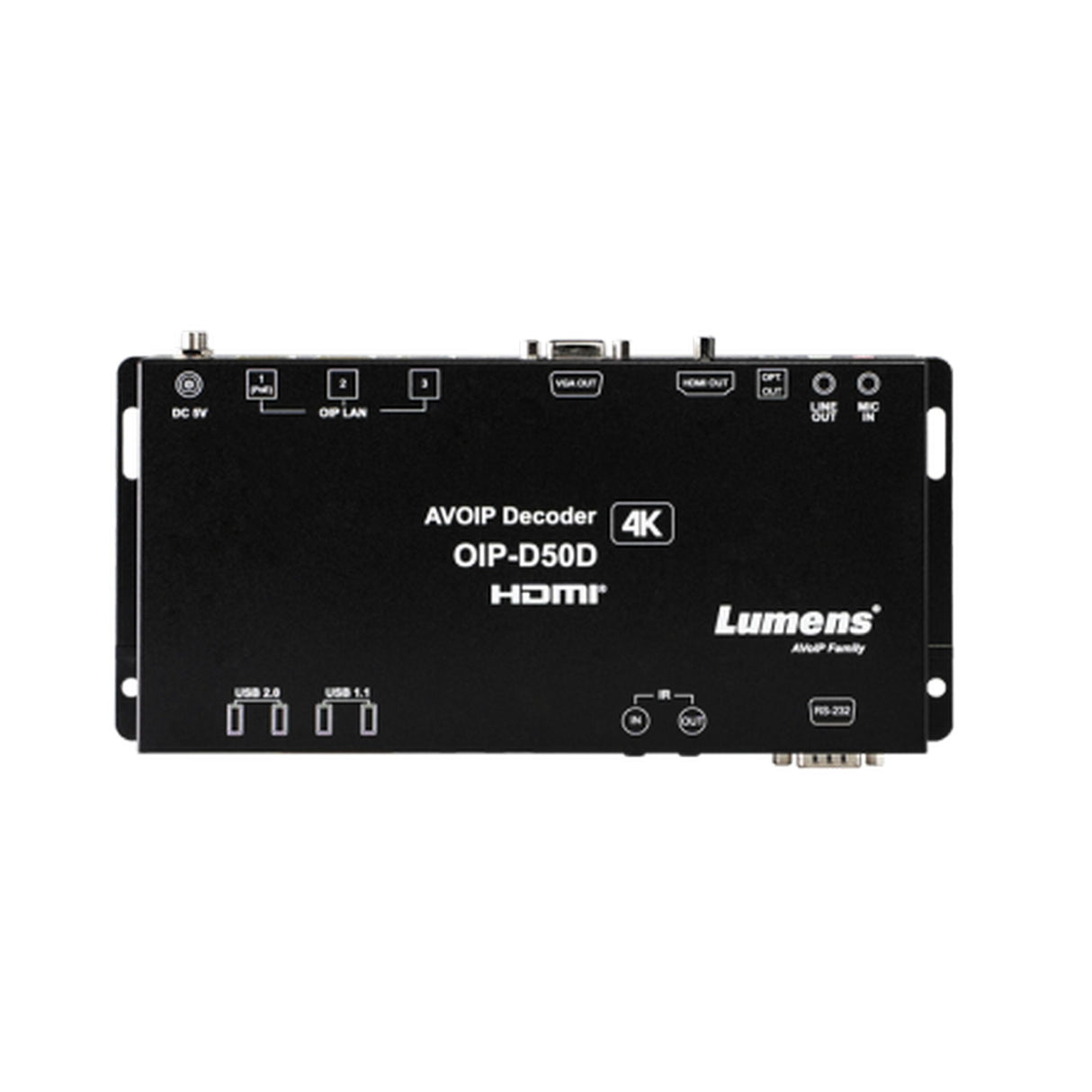 Lumens OIP-D50D 1G 4K AVoIP Decoder