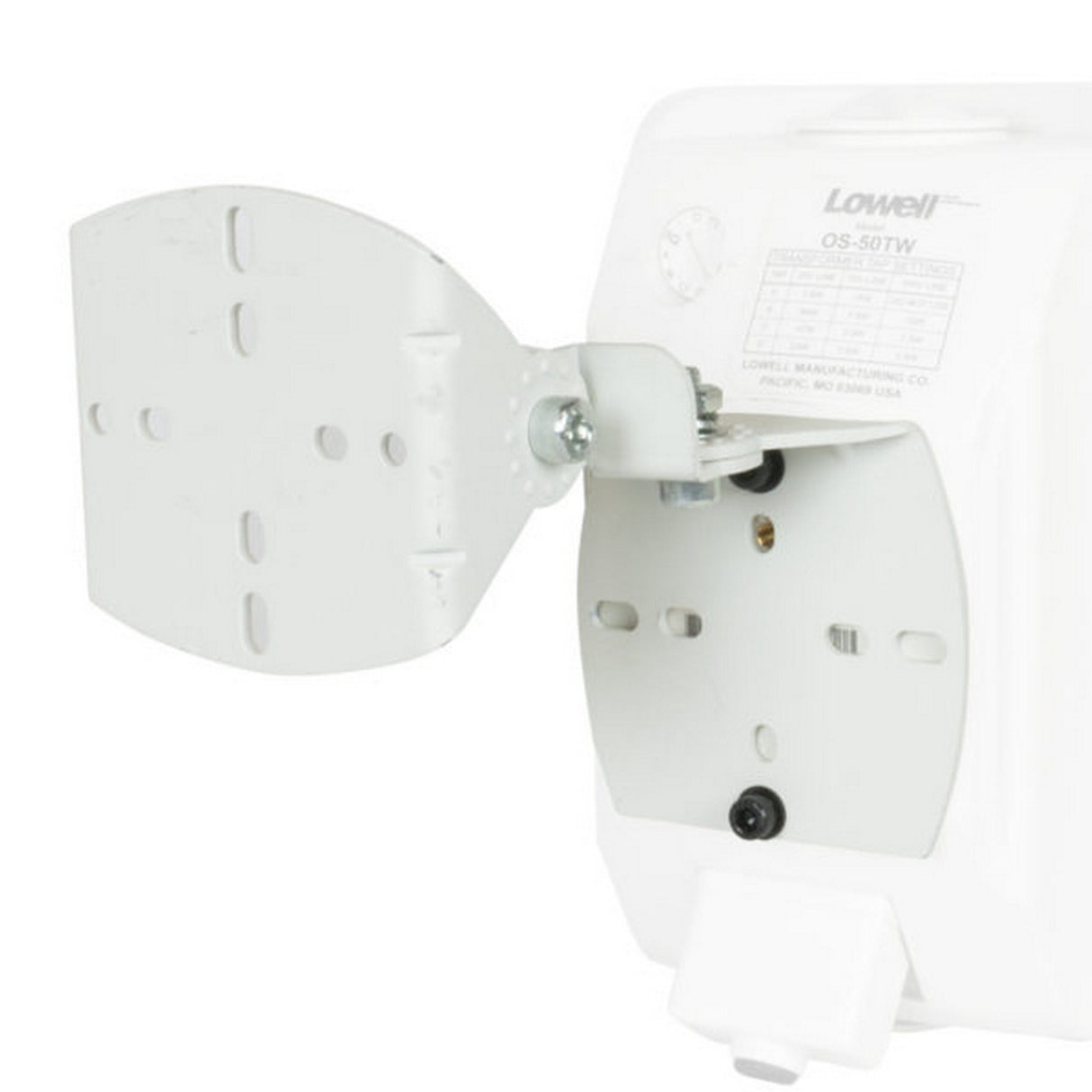 Lowell OS-BRKT-W Omni-Directional Bracket for OS-100/OS-50 Series, White