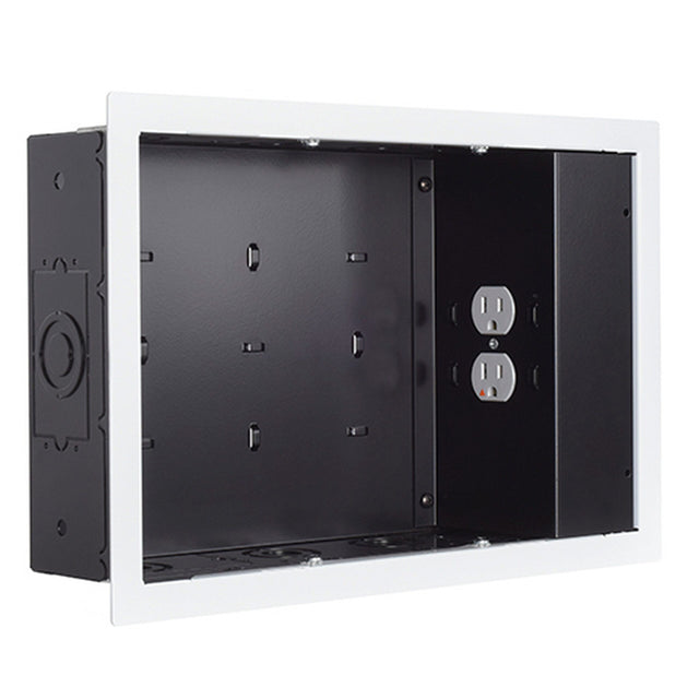 Chief PAC525FWP2 Proximity In-Wall Storage Box with 2 Receptacle Filter and Surge