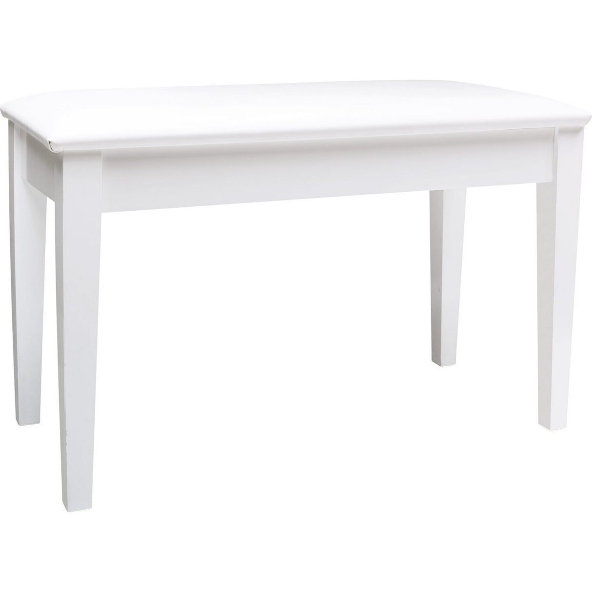 Roland PB-500PWD Duet-Sized Piano Bench, Polished White