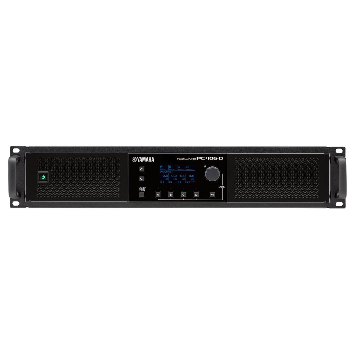 Yamaha PC406-D 4-Channel 600 Watts Power Amplifier with XLR and Speakon Connectors