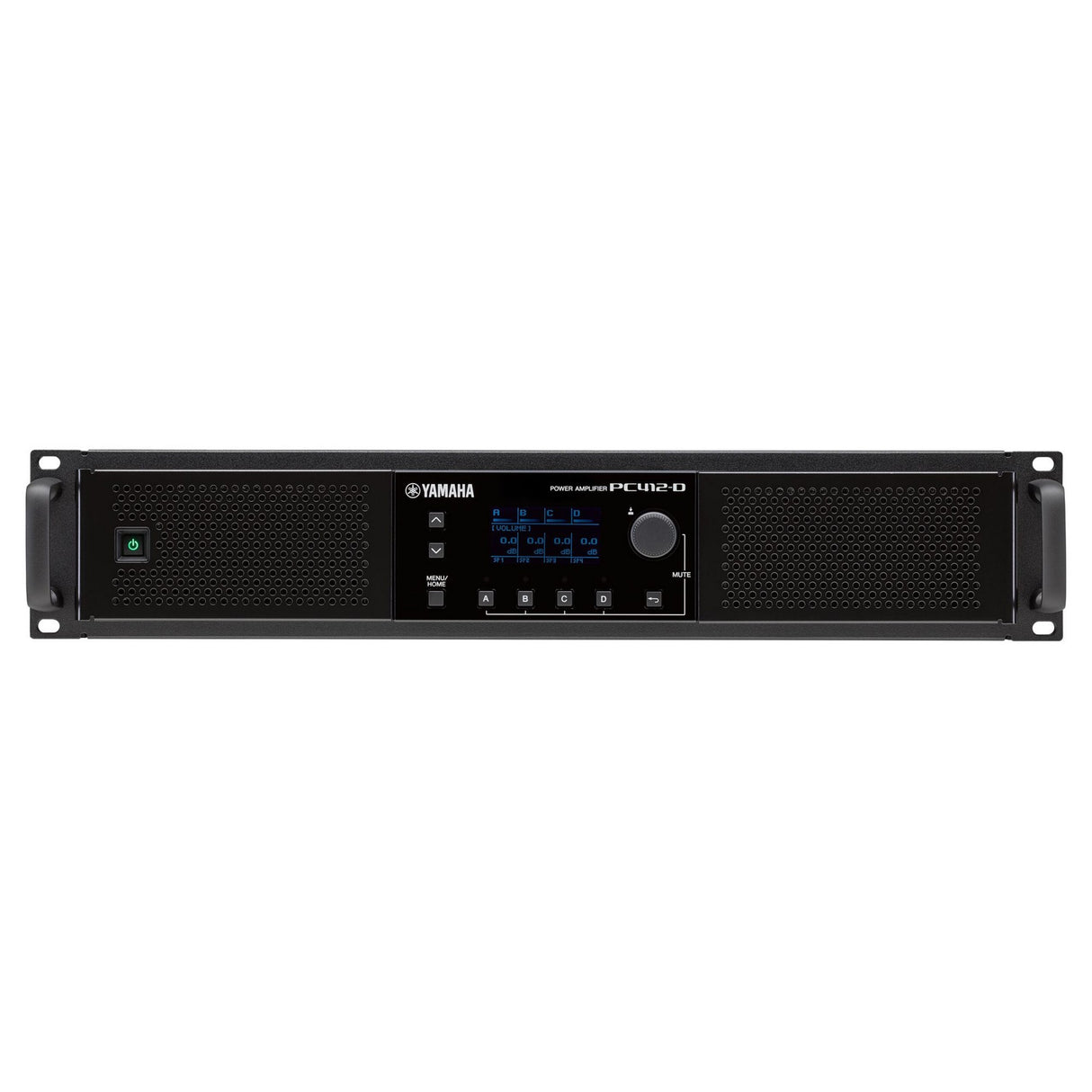 Yamaha PC412-D 4-Channel 1200 Watts Power Amplifier with XLR and Speakon Connectors