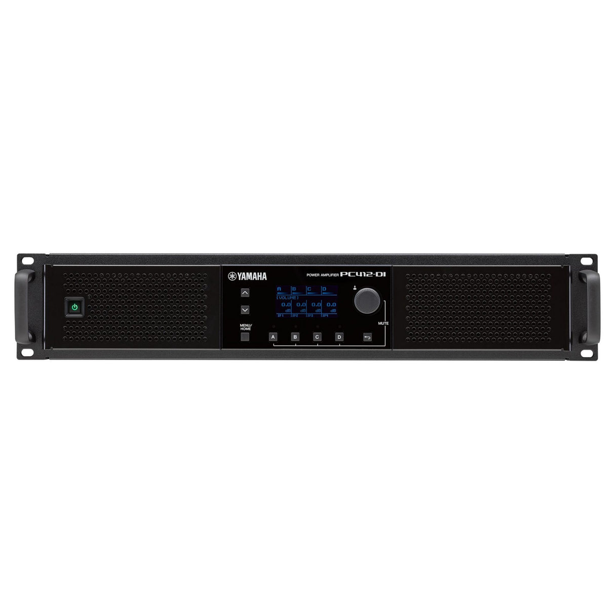 Yamaha PC412-DI 4-Channel 1200 Watts Power Amplifier with Euroblock Connectors