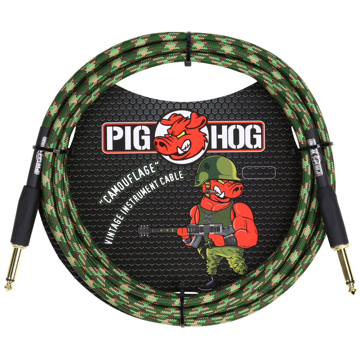 Pig Hog PCH10CF "Camouflage" Instrument Cable, 10ft
