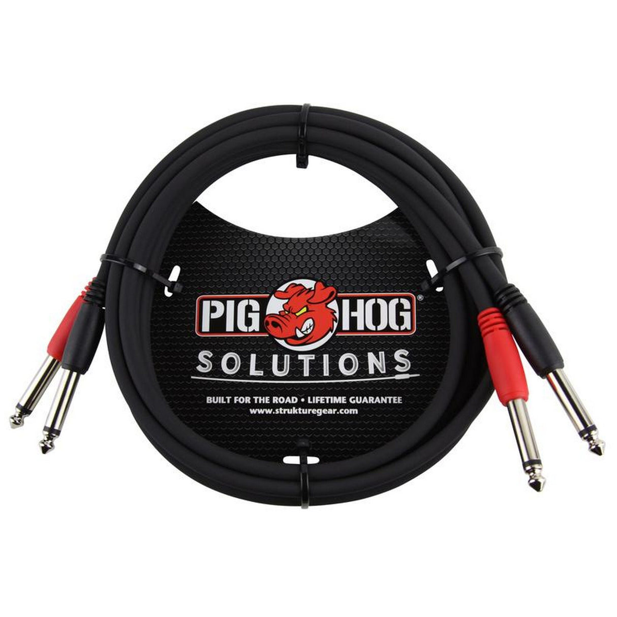 Pig Hog PD-21410 10-Foot 1/4-Inch-1/4-Inch Dual Cable