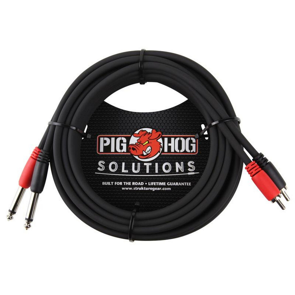 Pig Hog PD-R1415 15-Foot RCA-1/4-Inch Dual Cable