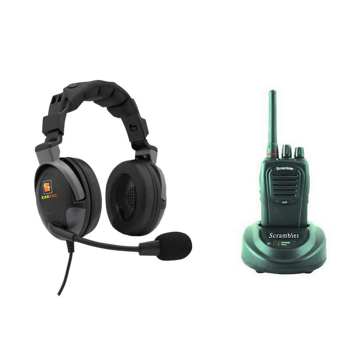 Eartec PDSC1000IL SC-1000 Proline with Double Headset with Inline PTT