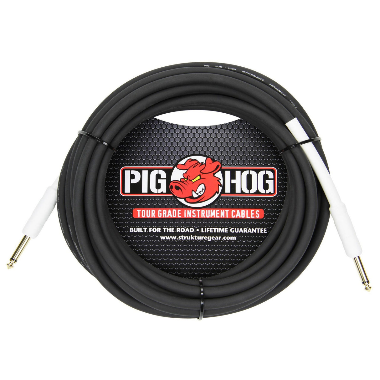 Pig Hog PH25 25ft 1/4-Inch to 1/4-Inch 8mm Instrument Cable