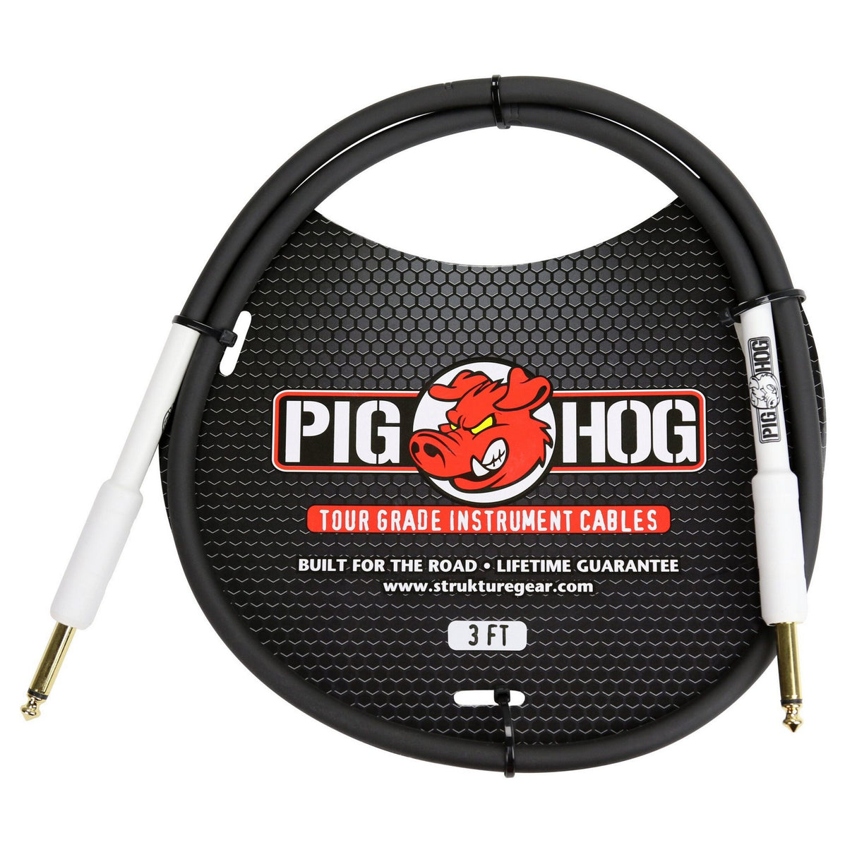 Pig Hog PH3 3ft 1/4-Inch to 1/4-Inch 8mm Instrument Cable