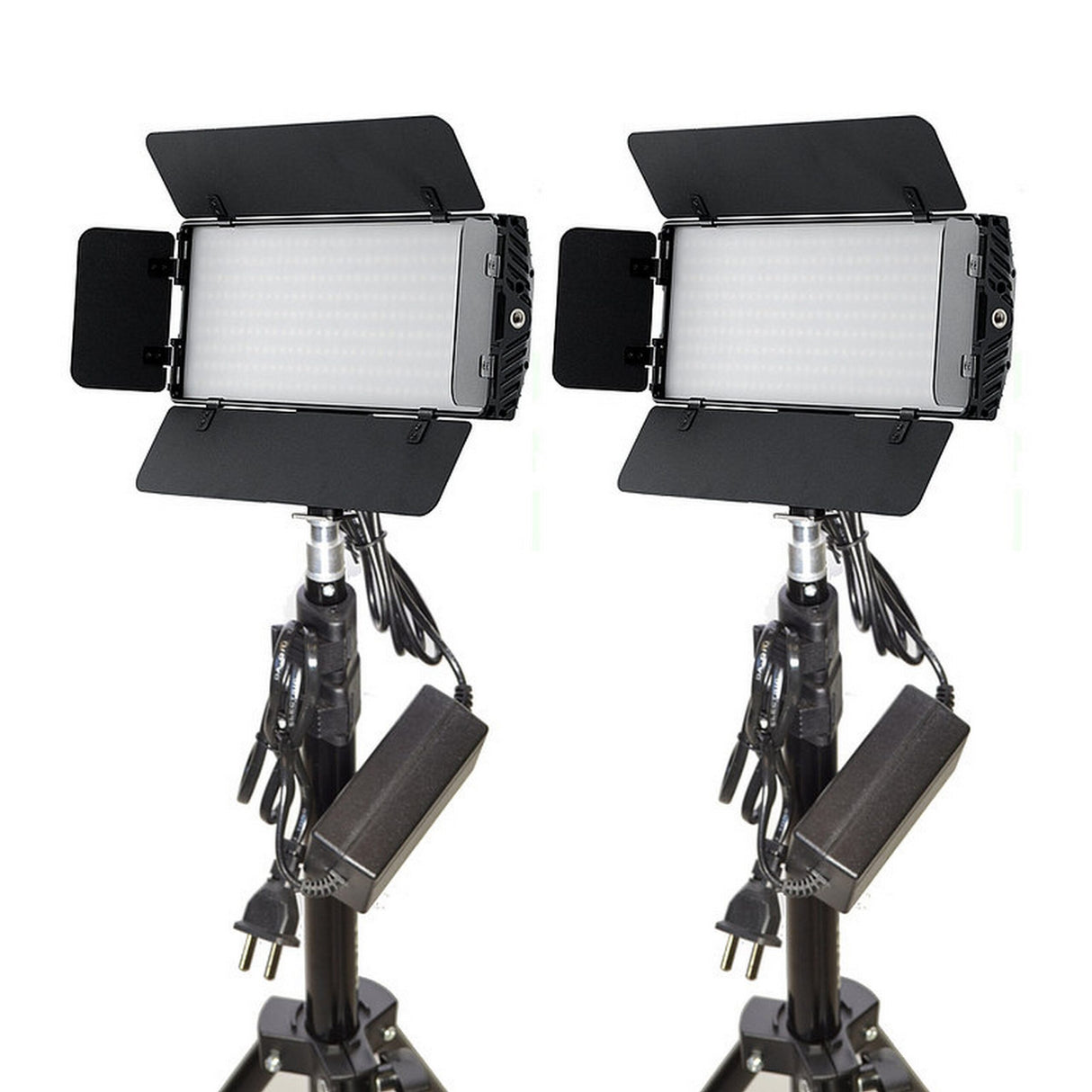 Bescor photonK 3200-5600K Dual LED Studio Light Kit