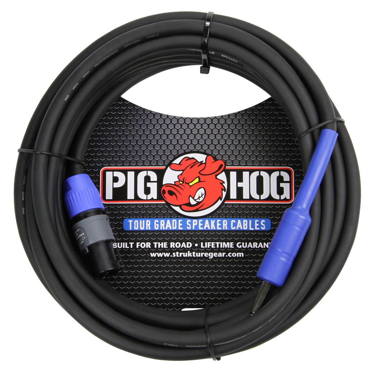 Pig Hog PHSC25S14 25ft Speaker Cable, S-PackON to 1/4-Inch