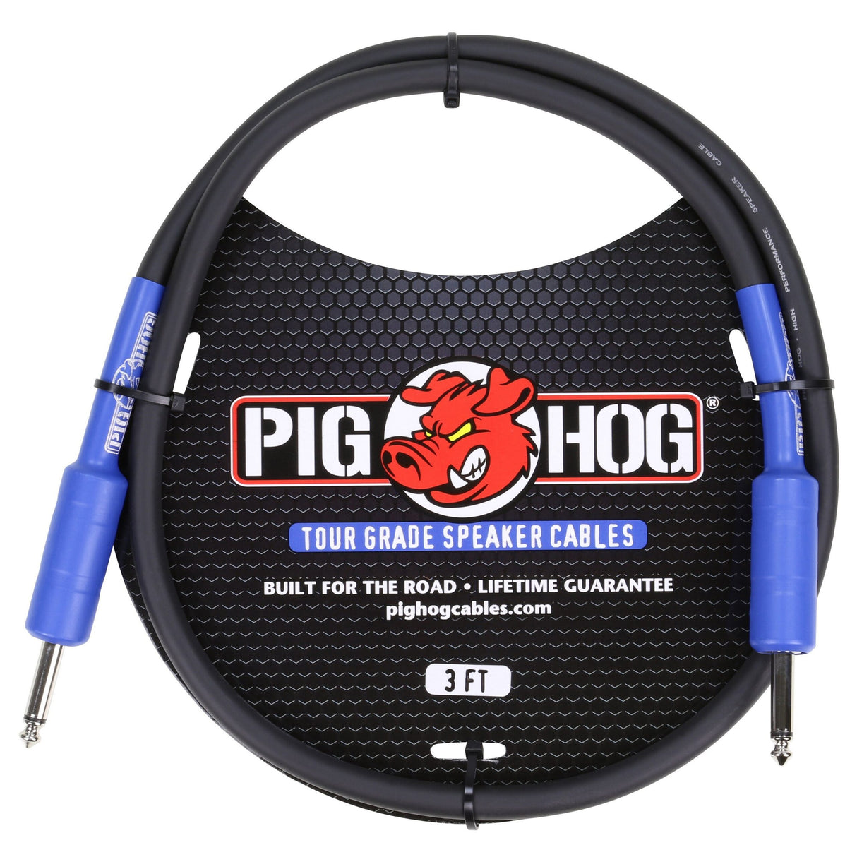 Pig Hog PHSC3 Speaker Cable, 3ft