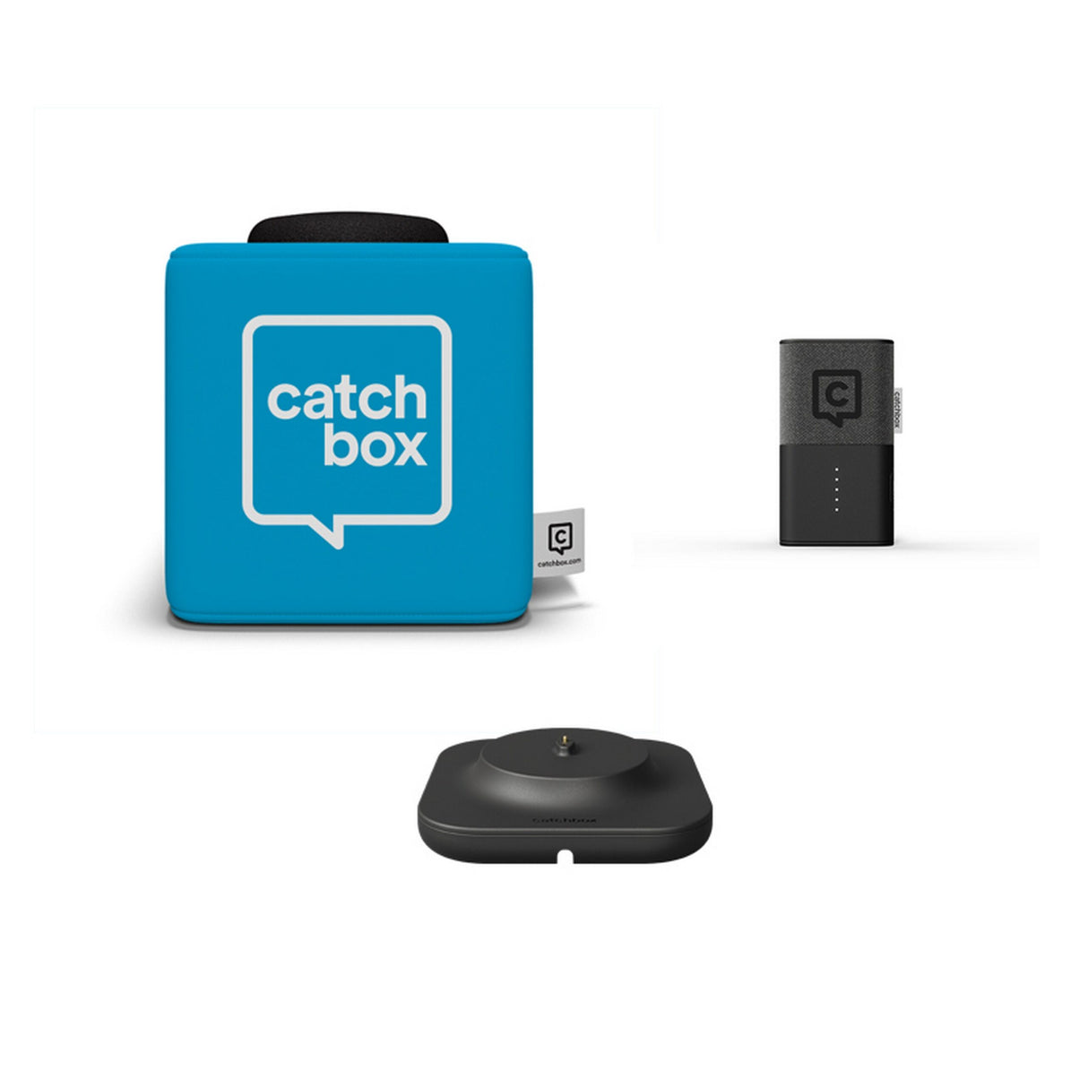 Catchbox Plus Throwable Microphone System with 1 Cube, 1 Clip, 1 Hub Receiver, and 1 Dock (Old Version)