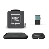 Catchbox Plus Pro Throwable Microphone System with 1 Cube, 1 Clip, 1 Hub Receiver, 1 Wireless Charger, and 1 Dock (Old Version)