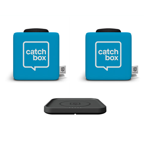 Catchbox Plus Pro Throwable Microphone System with 2 Cubes and 1 Wireless Charger