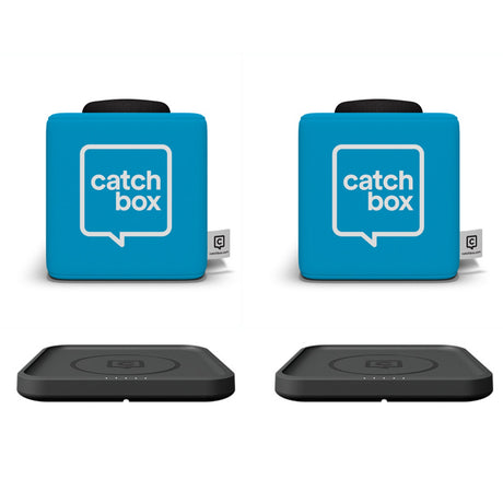 Catchbox Plus Throwable Microphone System with 2 Cubes and 2 Wireless Charger