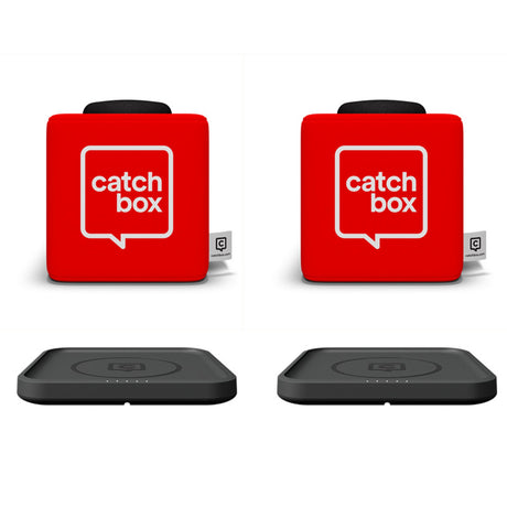 Catchbox Plus Throwable Microphone System with 2 Cubes and 2 Wireless Charger