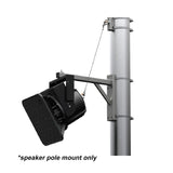 Adaptive Technologies PM-24-6UP-G Galvanized Pole Speaker Mount Gray