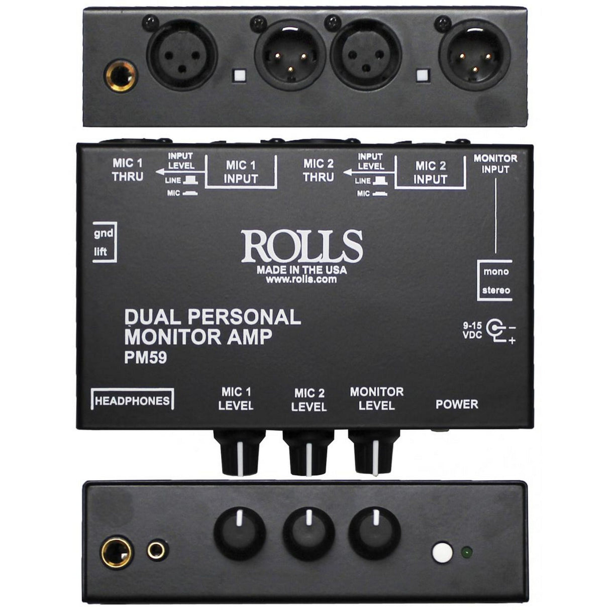 Rolls PM59 Dual Personal Monitor Amplifier