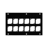 Ace Backstage Co. PNL-1212 Aluminum F Panel with 12 Connectrix Cutouts