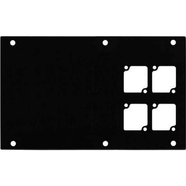 Ace Backstage Co. PNL-124 Panel Machined for 4 CONNECTRIX Mounts