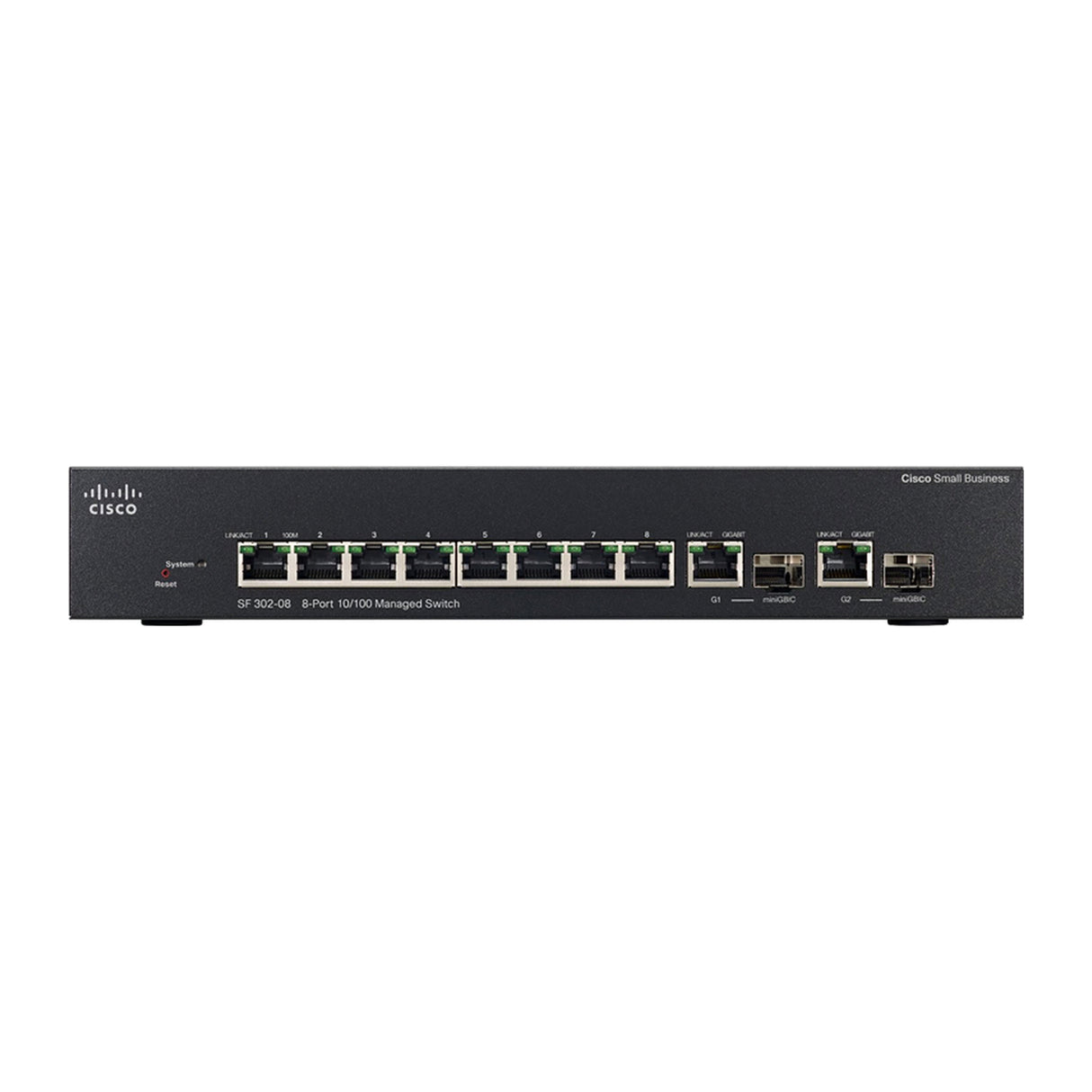 myMix Power8 10 Port Cisco SF302-08MP Power Over Ethernet Switcher