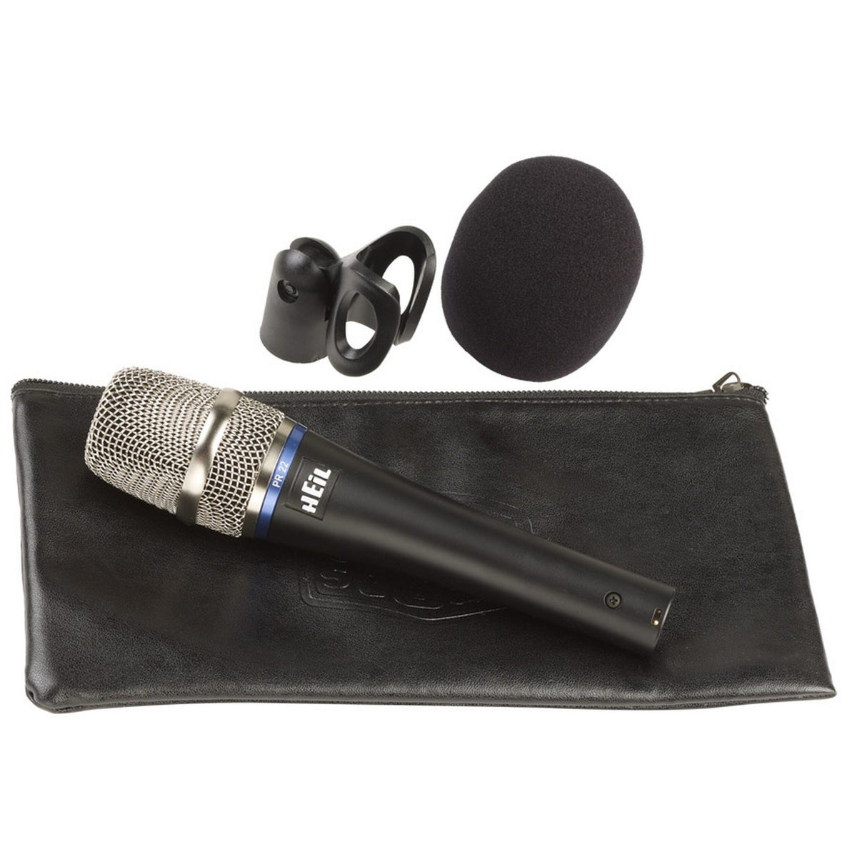 Heil Sound PR22-UT Utility Cardioid Dynamic Microphone with Clip and Windscreen