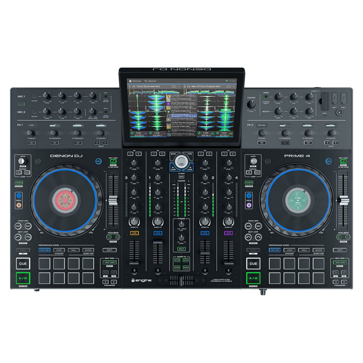 Denon DJ PRIME 4 4-Deck Standalone DJ System