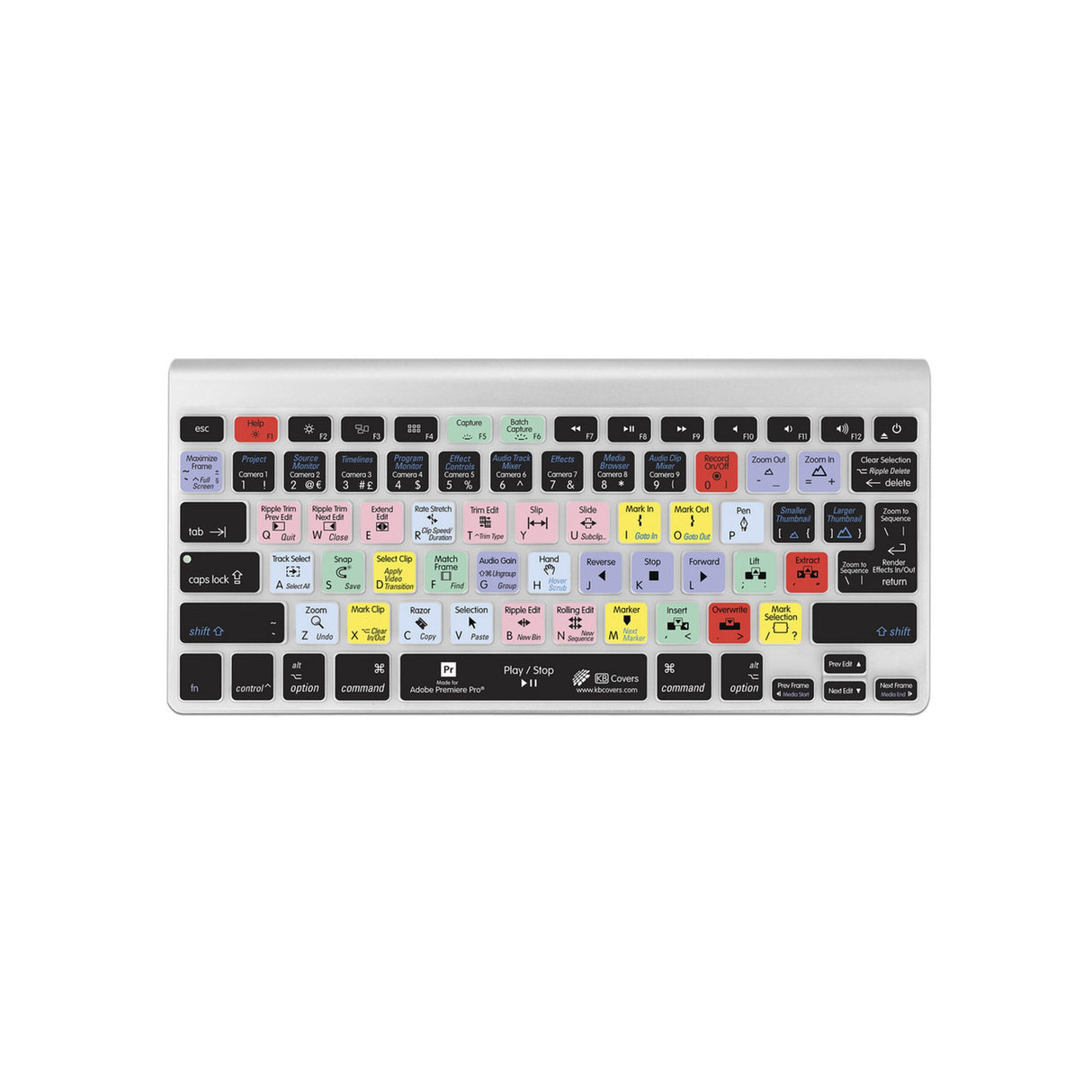 KB Covers PR-M-CC-2 Premiere Pro Keyboard Cover for MacBook/Air 13/Pro 2008+/Retina and Wireless