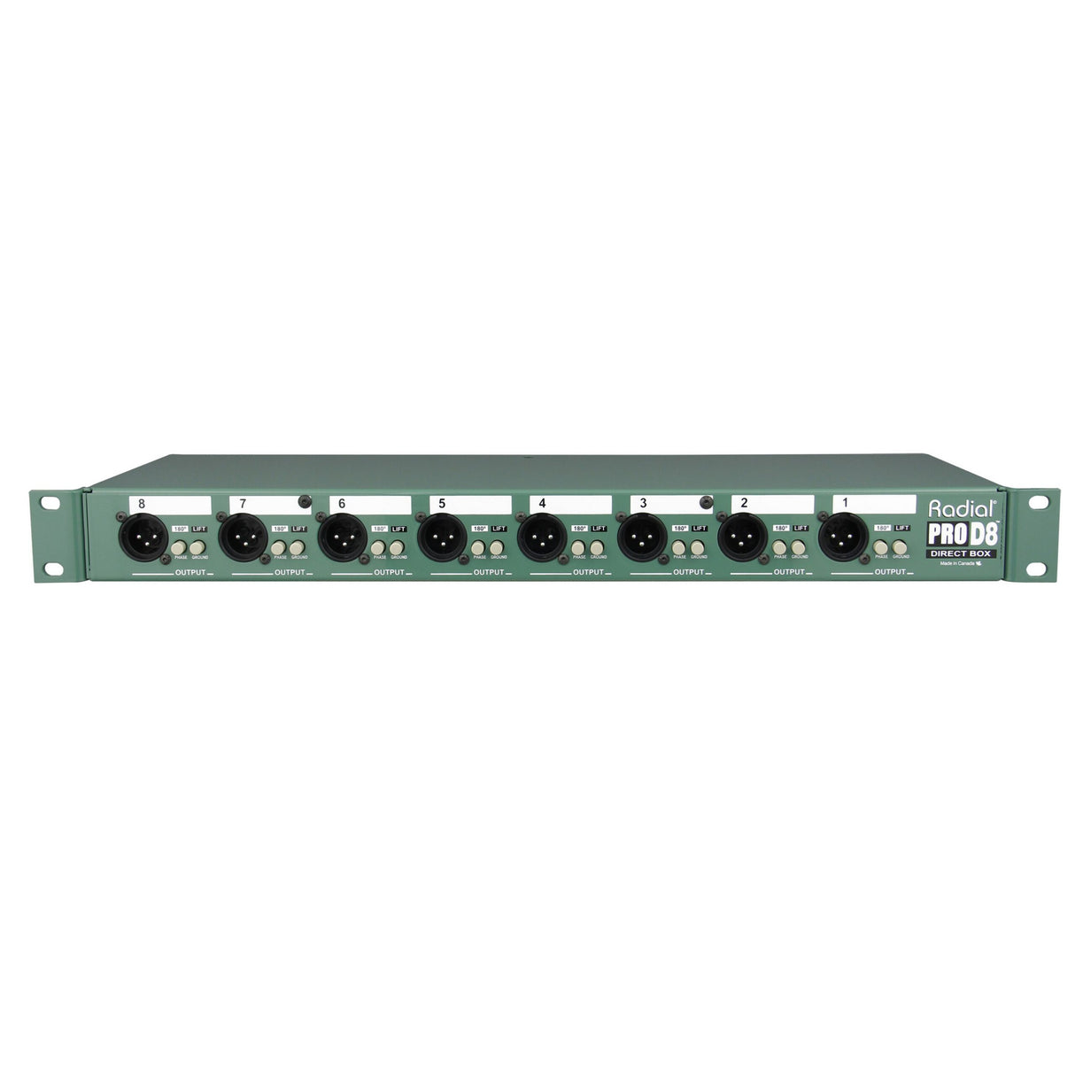 Radial ProD8 Passive 8-Channel Rackmount Direct Box