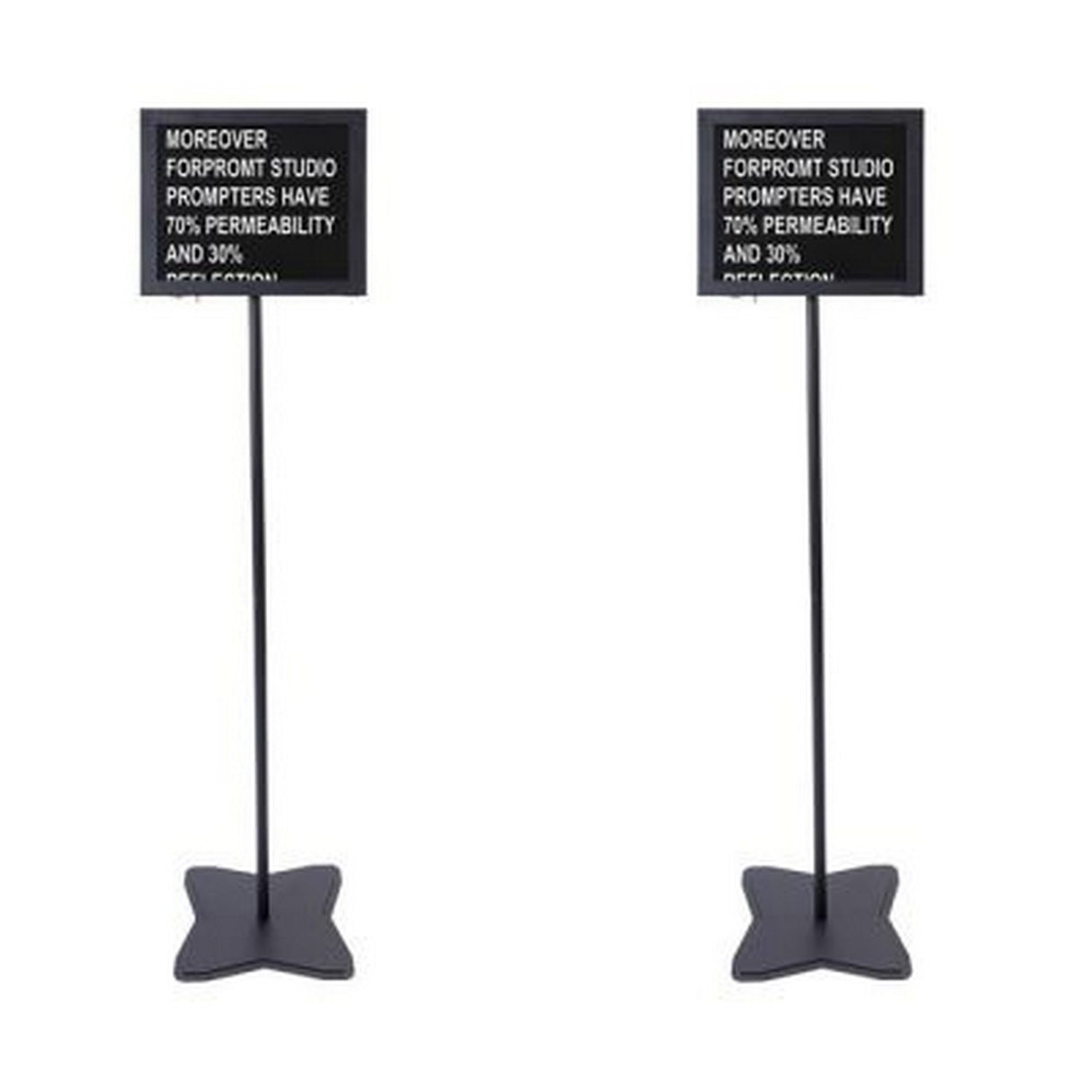 Fortinge PROM19-D-HB 19-Inch Dual Meeting Prompter Set, High Brightness