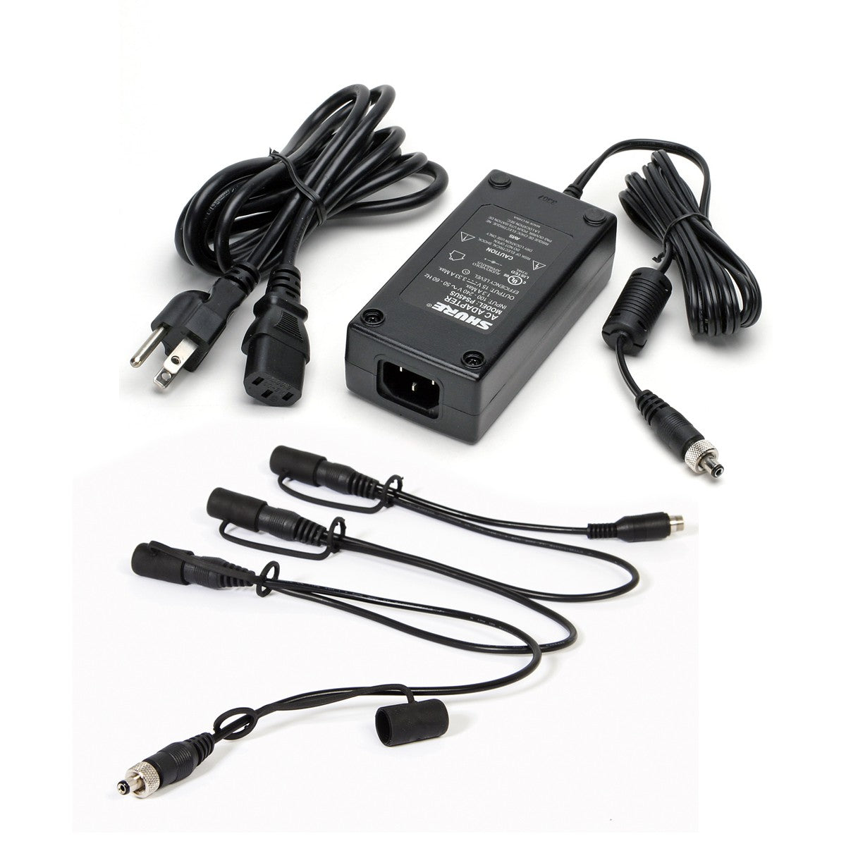 Shure PS124L | In Line Power Supply Locking Four Connection Distribution Cable