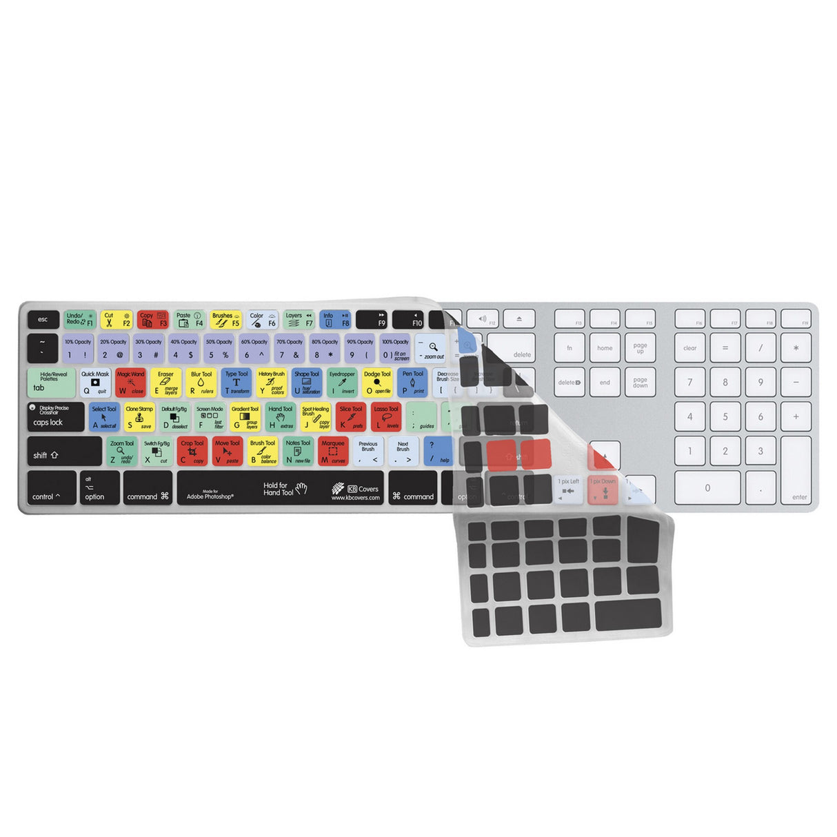 KB Covers PS-AK-CC-2 Photoshop Keyboard Cover for Apple Ultra-Thin Keyboard with Num Pad