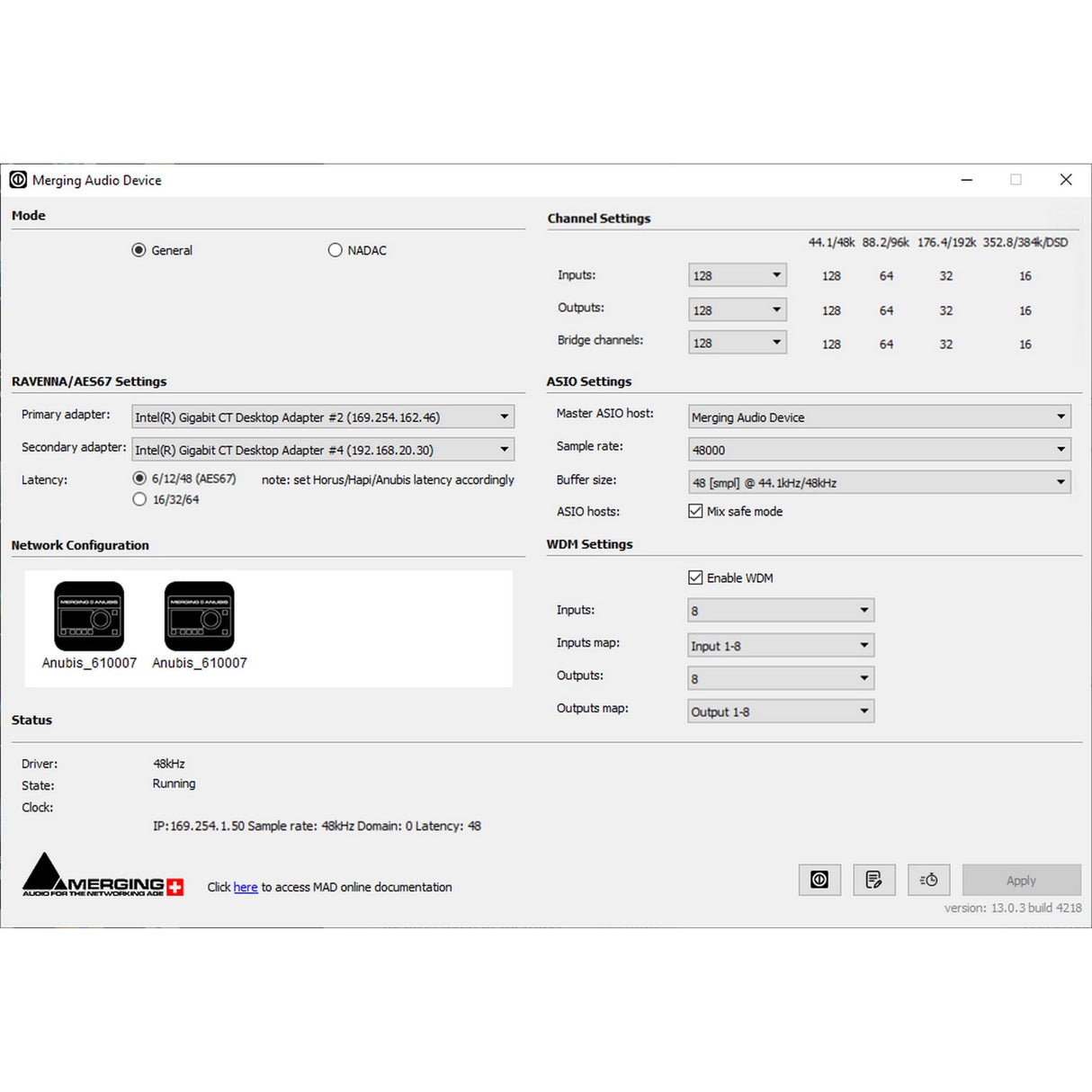 Merging Technologies MAD Infrastructure Pack with ST2022-7/NMOS IS-04/IS-05 Support