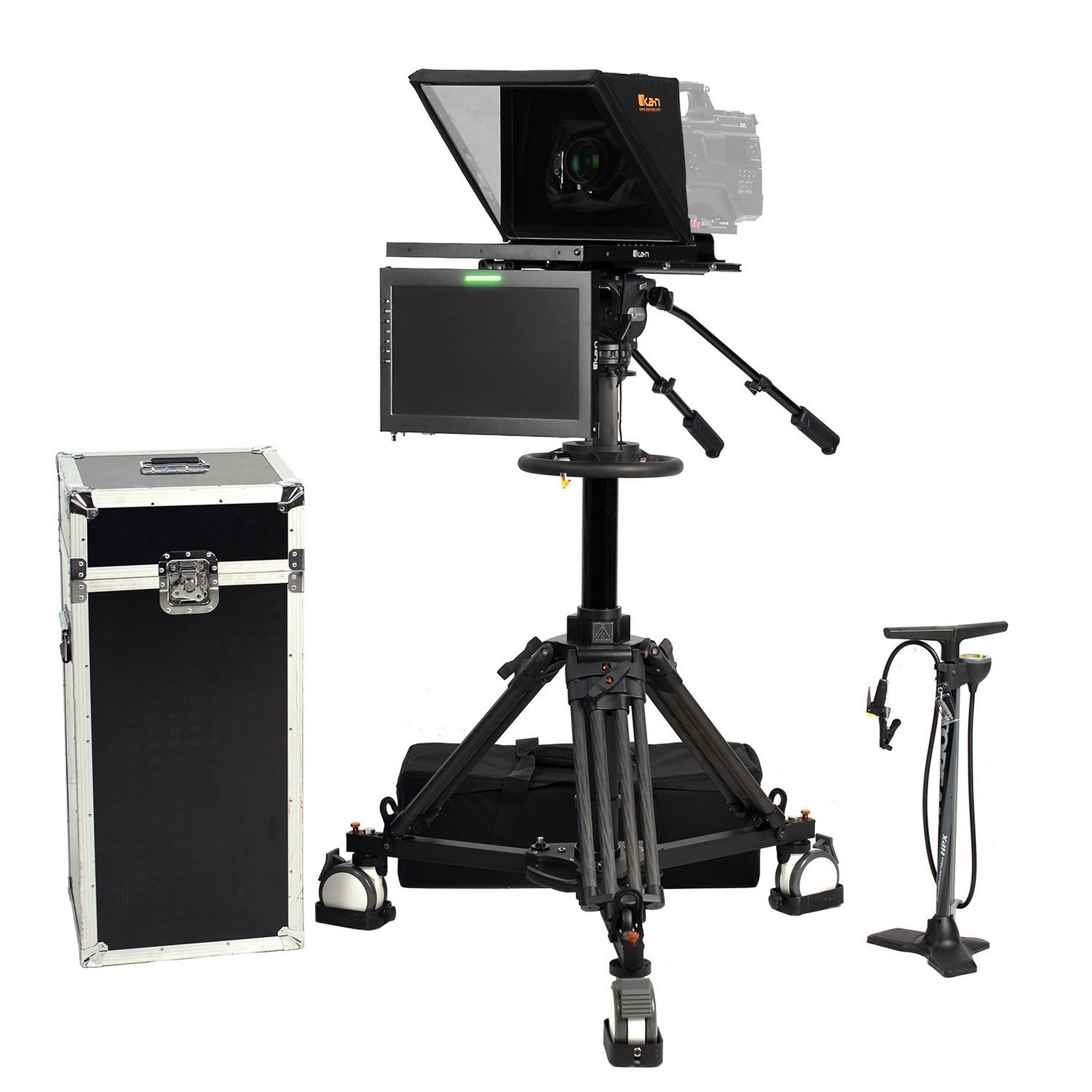 Ikan PT4900S-TMW-PEDESTAL 19-Inch Widescreen SDI Teleprompter with Pedestal  and Dolly Turkey